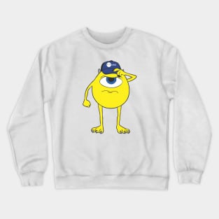 Yellow monster cartoon characters Crewneck Sweatshirt